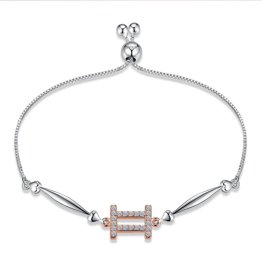 European S925 Silver Bracelet for woman Romantic Twelve constellations Adjustable length Hand Decorate girl friend gift jewelry