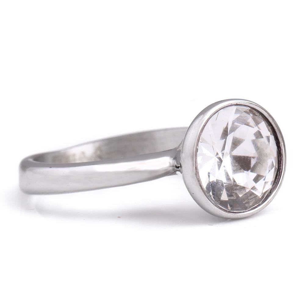 European Stainless Steel ring RING Female Compatible With Simple Temperament Wild Anti-allergic Christmas gift