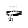 European Style Bondage Chokers Harajuku Gothic Black Goth Punk Sexy PU Leather Collar Chocker Bell Necklace Choker Necklace
