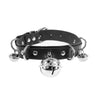 European Style Bondage Chokers Harajuku Gothic Black Goth Punk Sexy PU Leather Collar Chocker Bell Necklace Choker Necklace