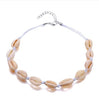 European and American Shell Necklace with Alloy Natural Shell Hand-Knotted Necklace for Female Party Gifts