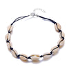 European and American Shell Necklace with Alloy Natural Shell Hand-Knotted Necklace for Female Party Gifts