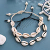European and American Shell Necklace with Alloy Natural Shell Hand-Knotted Necklace for Female Party Gifts