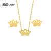 European and American Simple Popular Flower Lotus Lotus Necklace Set Flower Necklace