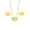 European and American Simple Popular Flower Lotus Lotus Necklace Set Flower Necklace