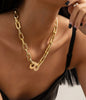 European and American Trend Simple Single Layer Hip Hop Necklaces for Women Retro Personality Letter B Necklace Jewelry