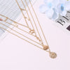 European and American Girls Jewelry Hollow Star Pendant Chain Sweater Necklace Retro Multi-layer Cross Necklace Female