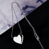 European and American Hip Hop Simple Metal Peach Heart Pendant Titanium Steel Necklace Girl's Sexy Clavicle Chain For Woman 2022