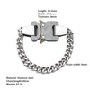 European and American Hipsters Hip-hop Thick Chain Metal Lock Necklace Cool High Street Short Locomotive Buckle Clavicle Chain