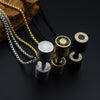 European and American Stainless Steel Fitness Dumbbell Necklace Pendant GoFit Sports Series Necklace Titanium Ornament