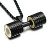 European and American Stainless Steel Fitness Dumbbell Necklace Pendant GoFit Sports Series Necklace Titanium Ornament
