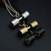 European and American Stainless Steel Fitness Dumbbell Necklace Pendant GoFit Sports Series Necklace Titanium Ornament