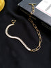 European and American classic double design zircon necklace INS style cold style choker 2022 women's clavicle chain