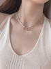 European and American classic double design zircon necklace INS style cold style choker 2022 women's clavicle chain