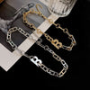 European and American cold wind necklace simple pendant lucky letter B temperament personality 2021 clavicle chain female