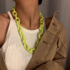 European and American creative jewelry with punk hip-hop clavicle chain personality wild chain acrylic necklace for party female