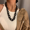 European and American creative jewelry with punk hip-hop clavicle chain personality wild chain acrylic necklace for party female