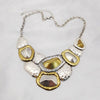 European and American exaggerated metal texture short female necklace hip-hop retro color necklace