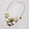 European and American exaggerated metal texture short female necklace hip-hop retro color necklace