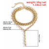 European and American exaggerated temperament jewelry with long hollow sexy fashionable geometric neck chain for women