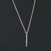 European and American  exquisite alloy pendant necklace simple metal bar necklace  ladies necklace