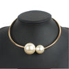 European and American simple and versatile temperament women's imitation pearl necklace clavicle chain