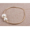European and American simple and versatile temperament women's imitation pearl necklace clavicle chain