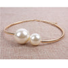 European and American simple and versatile temperament women's imitation pearl necklace clavicle chain