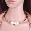 European and American simple and versatile temperament women's imitation pearl necklace clavicle chain