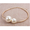 European and American simple and versatile temperament women's imitation pearl necklace clavicle chain