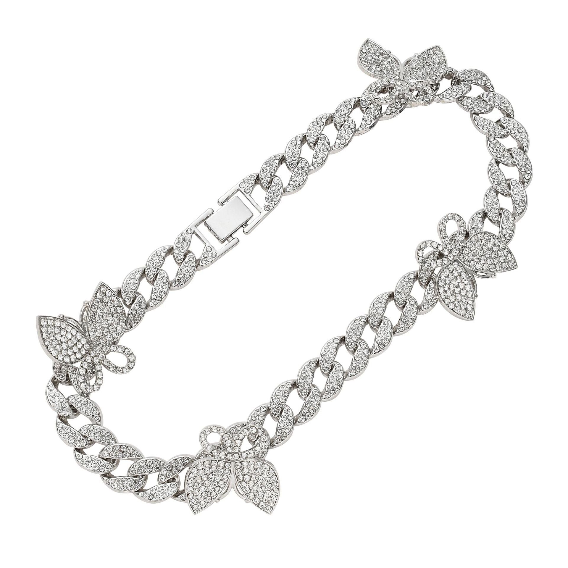 European and American popular simple personality versatile butterfly Ins necklace hip hop men's and women's necklaces