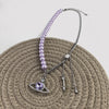 European and American purple romantic love pearl necklace female niche design pure desire collarbone chain