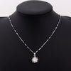 European and American trendy accessories clavicle chain with hollow flower zircon necklace for female party necklace