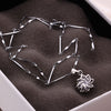 European and American trendy accessories clavicle chain with hollow flower zircon necklace for female party necklace