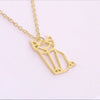 A-Z 26 Initial Letters Pendant Necklace For Women Men Rose Gold Silver Friends Love Letter Chain Jewelry Gift GPM05