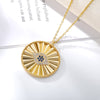 Evil Eye Necklace For Women Men Gold Color Blue CZ Pendant Necklaces Charm Goth Crystal Jewelry Birthday Gift collier femme