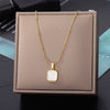Evil Eye Necklace for Women Stainless Steel Gold Color Feather Pendants Necklaces 2023 Trend Aesthetic Jewelry collares