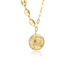 Evil Eye Pendant Necklace For Women Stainless Steel Coffee Bean Chain Necklaces Lucky Choker Vintage Classic Goth Jewelry colar