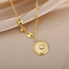 Evil Eye Pendant Necklace For Women Stainless Steel Coffee Bean Chain Necklaces Lucky Choker Vintage Classic Goth Jewelry colar