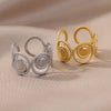 Evil Eye Rings for Women Men Open Adjustable Stainless Steel Ring 2023 Trend Lucky Aesthetic Wedding Jewelry anillos mujer