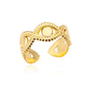 Evil Eye Rings for Women Men Open Adjustable Stainless Steel Ring 2023 Trend Lucky Aesthetic Wedding Jewelry anillos mujer
