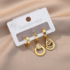 Evil Eye Stud Earrings for Women Gold Plated Butterfly Stainless Steel Earrings Set Zircon Couple Wedding Jewelry Christmas Gift