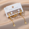 Evil Eye Stud Earrings for Women Gold Plated Butterfly Stainless Steel Earrings Set Zircon Couple Wedding Jewelry Christmas Gift