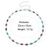 Evil Eyes Multilayer Necklaces For Women Bohemian Vintage Devil Sweater Chain Necklaces Choker Beads Party Jewelry