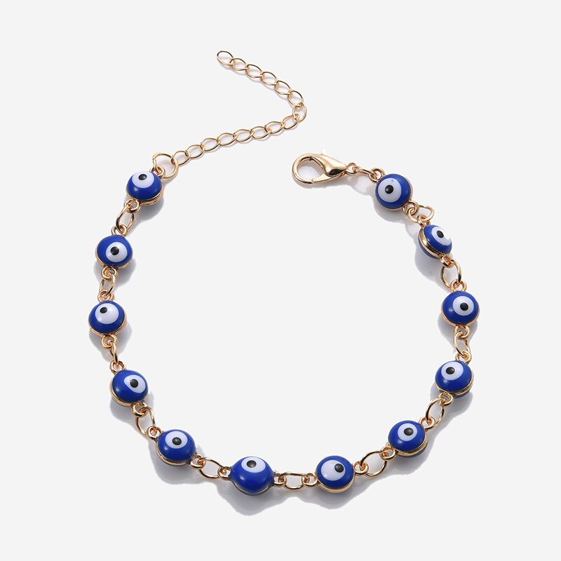 Evil Eyes Multilayer Necklaces For Women Bohemian Vintage Devil Sweater Chain Necklaces Choker Beads Party Jewelry