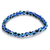 Evil eye 2021  4 6 8mm Blue Resin Beads Beaded Bracelet Turkish style Charm Blue eye Bead Bracelet For Women EY4779