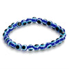 Evil eye 2021  4 6 8mm Blue Resin Beads Beaded Bracelet Turkish style Charm Blue eye Bead Bracelet For Women EY4779