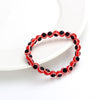 Evil eye 2021  4 6 8mm Blue Resin Beads Beaded Bracelet Turkish style Charm Blue eye Bead Bracelet For Women EY4779