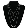 Exaggerate Vintage Long Pipe Pendant Necklaces For Women Jewelry Bohemian 3 Layer Chain Statement Necklace Collier