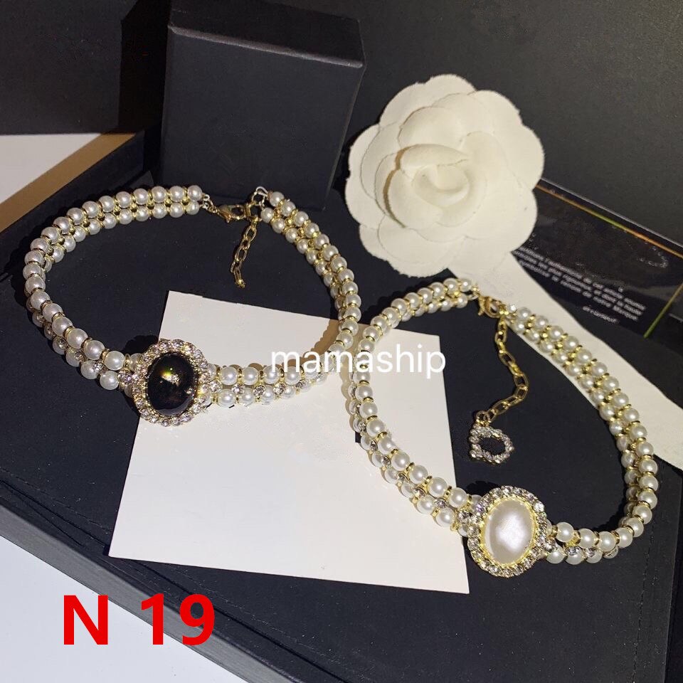 Exaggerate elegant lady pearl  Baroque c necklace for women  vintage luxious jewlry for girl N19